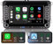 Kabelloses Carplay Radio für VW Polo Golf 5 6 Passat Tiguan Touran T5 Caddy,7 IPS Bildschirm,VW Radio unterstützt Android Auto & Mirrorlink,Original-SWC, Bluetooth,Mic,AM FM RDS,USB,DSP,Navigation