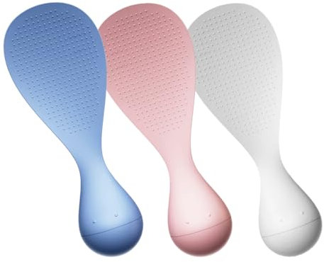 Alipis 3piezas Cucharas Antiadherentes Para Arroz Espátula Resistente Al Calor Utensilios De Cocina Paleta Para Servir