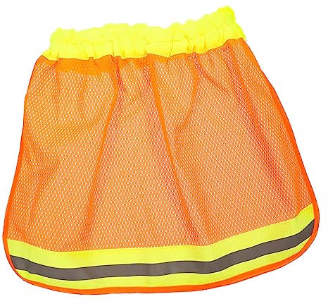 Holibanna reflektierender Hutbezug reflektorstreifen Gartenarbeit Bauarbeiter Arbeitskittel Schutzhelmüberzüge für die Sonne Schutzhelm-Visierrand Hardhat Visor Schutzhelme Polyester Orange