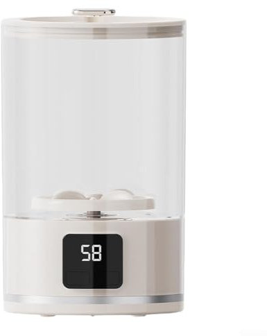 DAZZLEEX Lavadora portátil recargable con capacidad de 1L Mini máquina de lavandería eléctrica para artículos pequeños Uso de viaje en apartamento (blanco)