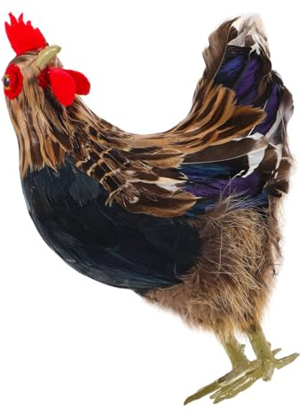 Künstliche Henne für Garten als Deko Huhn mit Realistischem Aussehen | Leicht zu Tragen, Simulation Plume und Schaumstoff, Widerstandsfähig, für Junge Mädchen und See