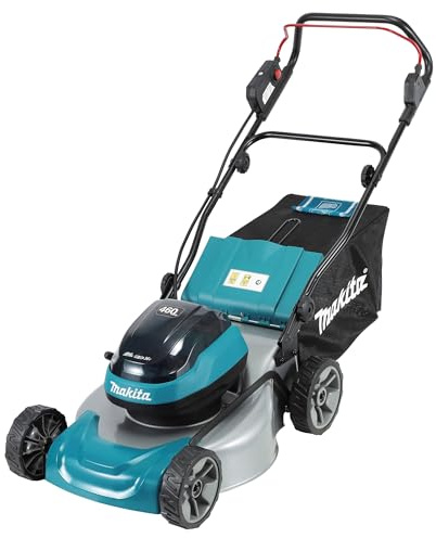 Makita DLM466PT2 Tondeuse à gazon Twin 18 V (36 V) Li-ion LXT sans balais 46 cm avec 2 batteries 5,0 Ah et chargeur