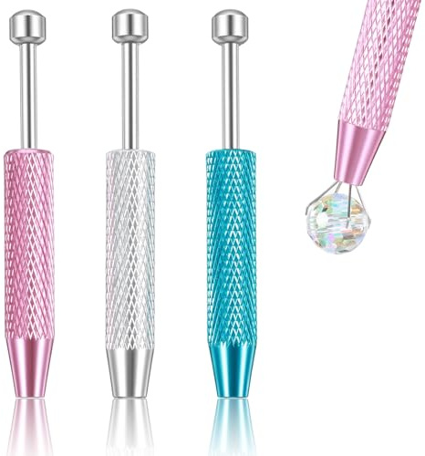 3Pcs Piercing Ball Grabber Tool Set, 4-Prong Claw Piercing Removal Tool for Jewelry Changing, Stainless Steel Piercings Holder Tools for Tiny Objects, Septum Ball Screw Tools, Nose Ring