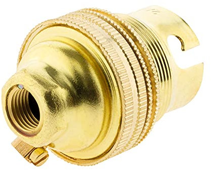 Douille B22 Laiton bague borne de terre - Double - Zenitech