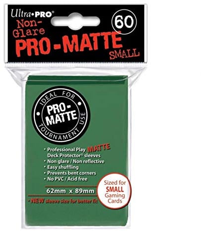 Ultra Pro 84265 - Small Sleeves - Matte - 60, grün