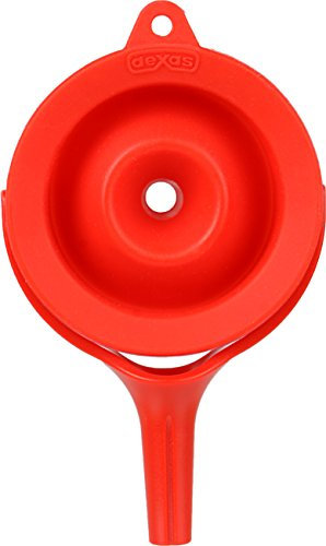 Dexas GCF2-1795 POP Embudo de silicona plegable pequeño, 2.5 pulgadas, rojo