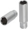 KS Tools 922.1531 - Douille longue 6 pans 1/4'' - 1/2'' - Gamme ULTIMATE® - En Chrome Vanadium - Finition chromée satinée