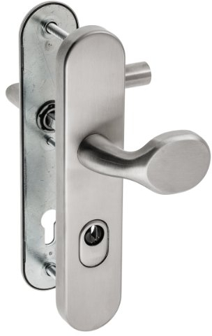 Schutzbeschlag ES2 zertifiziert (RC3/WK3) ZA 72mm Edelstahl matt *stark einbruchhemmend* (Griff Orlando)