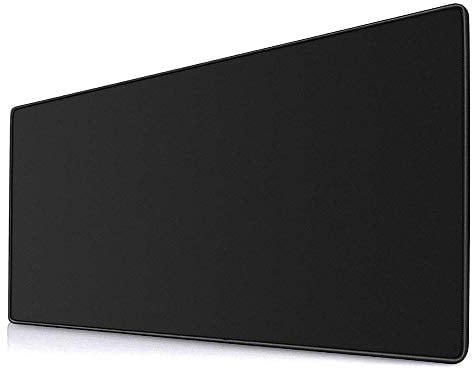 YEBMoo Tappetino per Mouse esteso per Giochi Extra Grande 600 x 300 x 3 mm con Base Antiscivolo per PC Laptop (60x30 Black001)