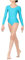BODYWEAR LTD Langärmeliger Gymnastikanzug für Mädchen – glänzendes Nylon – bequeme Passform – Performance Wear – unverzichtbar für Tanzkurse – Ballett-Gymnastik, Tanz, Schule, Sportbekleidung, türkis,