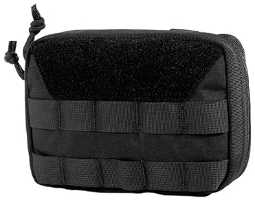 OneTigris Molle EDC Tasche, Cordura Nylon Militäry Werkzeugtasche Taktische Zubehörtasche für Gadget-Dienstprogramm Outdoor, Sport, Wandern |MEHRWEG Verpackung (Schwarz-Basic Version)