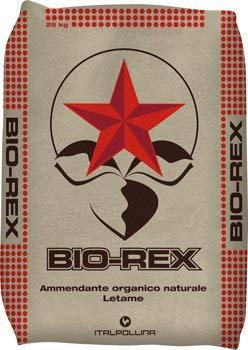 acquaverde 4 Sacchi da 25 kg Biorex Stallatico Letame Organico Naturale | 100 kg