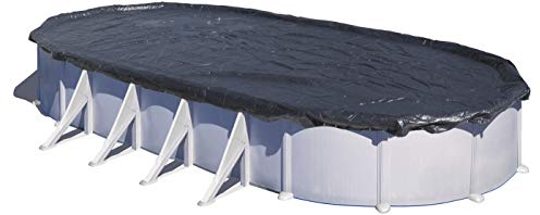 Gre CIPR351P - Cubierta de Invierno Premium para Piscinas Redondas de 360 cm y 3500 cm de diámetro, 180 g/m2, Cobertor de Piscina para Proteger el Agua de la Piscina