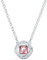 Swarovski Una Angelic Square Halskette, rosa, rhodiniert, Amazon Exklusiv