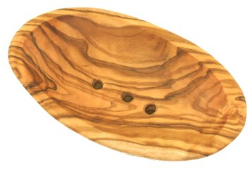 D.O.M.® Seifenschale aus Olivenholz in 3 Größen (Länge ca. 16 cm (Groß))