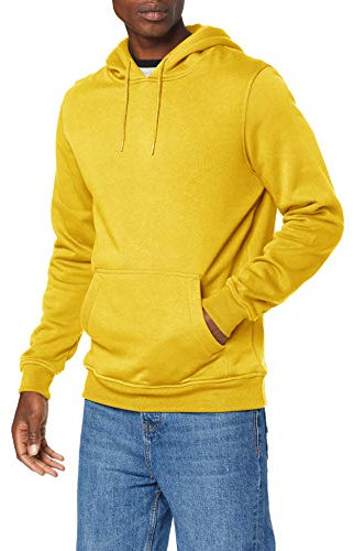 Build Your Brand Men BY011-Heavy Hoody Heavy Hoody, Taxi Yellow, XS