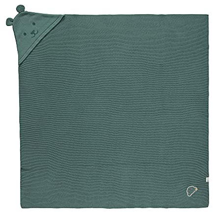 Steiff Unisex Baby Decke GOTS, Sagebrush Green, One Size