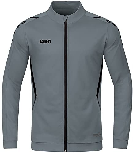 JAKO Challenge Polyesterjacke Grauschwarz, L Herren