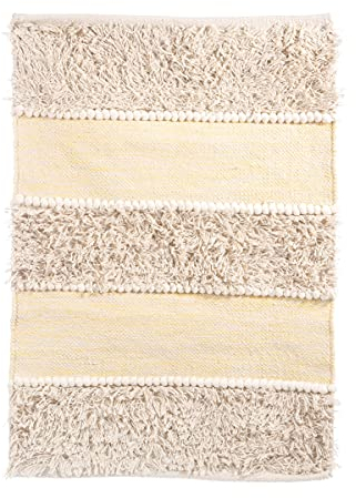 Sass & Belle Teppich, gestreift, Gelb