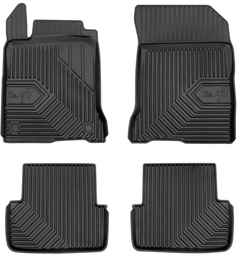 MOTOS Tapis de sol caoutchouc pour Renault Laguna III 2007-2015 Améliorez Votre Confort de Voyage avec Le tapis noir antidérapant Auto No.77- tapis voiture Tous Temps pour Voiture, Protection Contre l