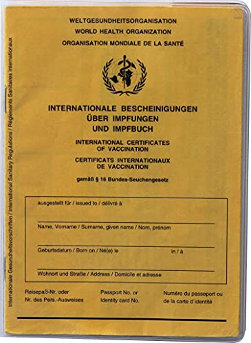 Kranholdt Impfpasshülle/Schutzhülle für Impfausweis im Format von: 13,0 cm hoch x 9,5 cm breit (2)