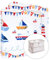 Baby Comfort Spannbetttuch für Kinderzimmer, 100 % Baumwolle, passend für 95 x 65 cm Reisebett, 2 Stück