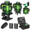 Laser Level, Weytoll 4D 16 Lines Laser Level 3° Self-Leveling Function Flooring Tools with 2 * 2400mAh Lithium Battery, Lifting Platform, APP Remote Control