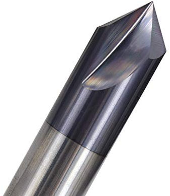 SLOYCA 3 Flöten-Fasenfräser 60/90/120 Grad CNC-Fräser 2-12 mm Hartmetall-Fasenschaftfräser CNC-Gravurfräser (Size : 6xD6x90degrees)