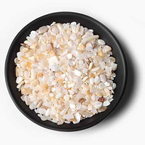 Natürlicher Kies, gelber Agat, Quarze, Citrin, mehrfarbig, Chip-Stein, Mineralien, Exemplar, Aquarium, Dekoration, Heimdekoration, Handwerk, Nr. 18, Muschel, 50 g