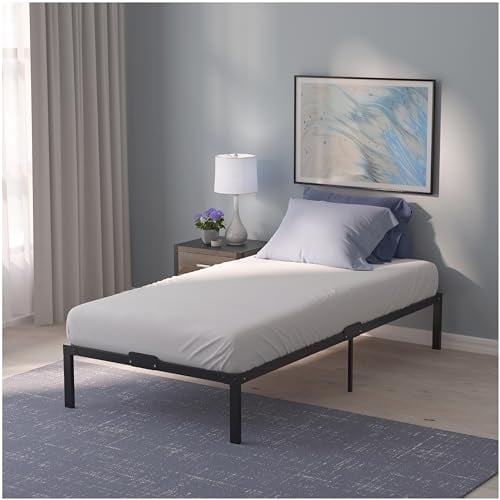 Dreamzie Bett 105x190 mit Lattenrost Metall 41cm Bettgestell Robust, Leichte Montage, Umfangreicher Stauraum - Metallbett