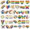 AOMIG 40 Sheets Pride Tattoos, Gay Pride Temporary Tattoos, Waterproof LGBT Butterfly Flower Heart Flag Rainbow Tattoo Stickers for Pride Festivals Celebration Decoration