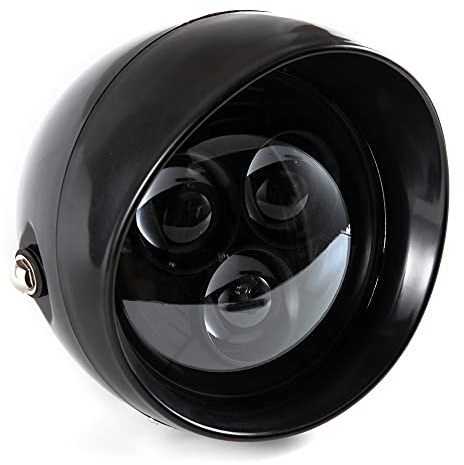 PINTLE Motorrad Scheinwerfer Für Sportster Dyna Softail Bobber Chopper Custom Motorrad Scheinwerfer Scheinwerfer Bullet Visier Lampe