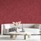 Belka B54 Glänzende Hellrote Tapete - Reine Baumwolle & mineralischer Glimmerstein - selbstklebend - Wärme- & schalldämmend - Modern & stilvoll, DIY Öko & Natürlich | ca 3 qm (m²)