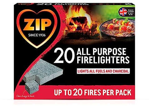 Zip 20 All Purpose Firelighters, Pack of 20