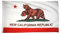 Bandiera della Repubblica della California, 90 x 150 cm, in poliestere con occhielli in ottone