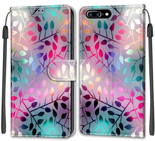 KENHONER Premium PU Leather Shockproof Protective iPhone 7 Plus/iPhone 8 Plus Case with Kickstand Feature