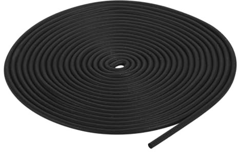 QUARKZMAN Nastro Guarnizione Gomma Espansa, Diametro 2mm (5/64) Lunghezza 5 Metri (16.4Ft) Gomma Epdm Rotonda per Guarnizioni Fai Te, Magazzino, Pad, Tubi Schiuma, Artigianato