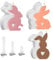 Ostern Kaninchen Silikonformen Gießformen,3D Osterhase Silikonform Kerzenhalter,Kaninchen Gießformen Silikon,Kerzenform Silikon Ostern,Kerzenformen zum Gießen Ostern,Silikonform Ostern Kerzen (C)