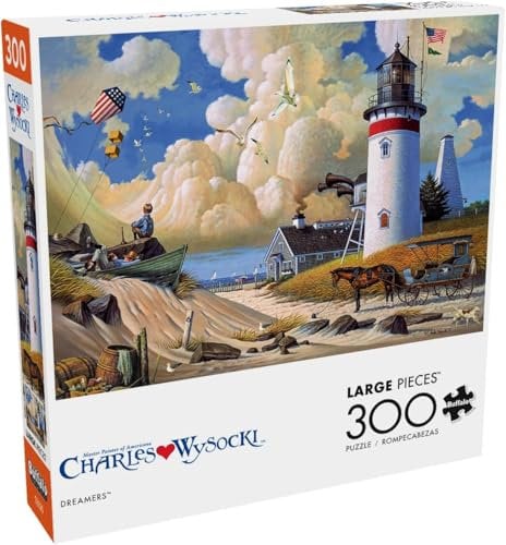 Buffalo Games - Charles Wysocki - Dreamers - 300 Large Piece Jigsaw Puzzle for Adults Challenging Puzzle Perfect for Game Nights - Finished Size 21.25 x 15.00