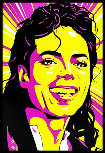 KUSTOM ART Dekoratives Wandposter Sänger Serie Prominente Version Pop Art Kunstdruck auf beschichtetem Papier 40 x 30 cm ohne Rahmen