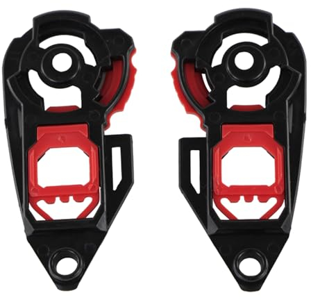 Shkalacar 1 Paar Schild Getriebe Basis Werkzeug, Helmschild Visier Getriebeplattensatz, Kunststoff Hauptmaterial, Motorradhelm Visier Schild Getriebe Basisplatte Set Ersatz für AGV K1 K3sv K5
