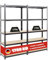 PROREGAL Mega Deal 2X Kellerregal Gorilla | HxBxT 180x90x40cm | Fachlast 175kg | Schwarz | Garagenregal Schwerlastregal Werkstattregal Lagerregal Steckregal