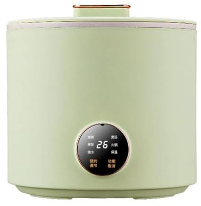 Mini cuiseur à riz électrique avec cuiseur vapeur, cuiseur à riz électrique avec pot anti-adhésif pour 1 à 2 personnes, multi-cuiseur pour riz brun, riz blanc, quinoa et céréales, 1,8 l, vert