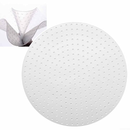 20 cm/7.87inch Silikon-Dampfgarer-Matte, Anti-Verbrennungsmatte zum Kochen von Reis, Silikonmatte, runde antihaftbeschichtete Dampfgarer-Pfannenmatte (20 cm)