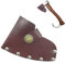 CHENNAN Axtabdeckung Schutzhülle, Axtscheide Schutzhülle, Axt Scheide aus Leder, Zum Schutz Scharfer Axtkanten, Axt Scheide Axtschutzhülle für 11.5 cm Axtkante, für Outdoor Camping Wandern Jagd (A)