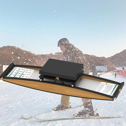 zxmeimm Ski-Trainingsgerät,Ski-Trainer-Gerät,Indoor-Ski-Trainingsgerät,Übungen for Skifahren,Ski-Simulator,Fitness-Ski-Gerät,Body-Balance-Trainingsgerät,Komfortkissen,for Muskelkraft