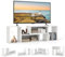 COSTWAY Mueble de TV de 2 Piezas, Mueble TV Moderno de hasta 60 Pulgadas, 4 en 1 Centro de Entretenimiento Minimalista con Combinación Libre, MultifuncionalEstantería Abierta para Salón