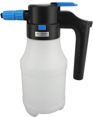SENECESLI Elektrischer Schaumsprüher, 1,5 L, Elektrischer Druck Schaumsprüher, Wiederaufladbar über USB, Tragbare Schneeschaum Sprühflasche für die Autoreinigung Im Garten, Zuhause