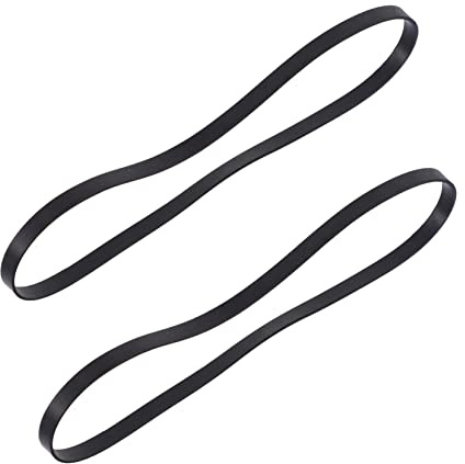 Gummiriemen für Plattenspieler zur Drehzahlkorrektur, Schwarz | Gummi, Leiser Lauf und Stabile Rotation, für Motorpulley und Plattenspieler, 2 Stück