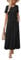 KILIG Summer Dresses for Women UK Short Sleeve Maxi Dress Ladies Pleated Long Dress with Pockets for Beach Vacation Black, XL